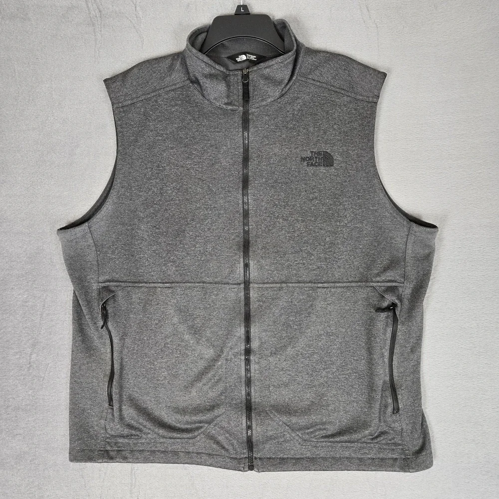 Thw North Face Apex Canyonwall Vest Mens XL Full Zip Pockets Gray Outdoor